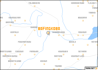map of Bafingkoba