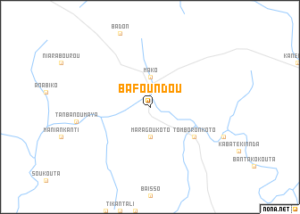 map of Bafoundou