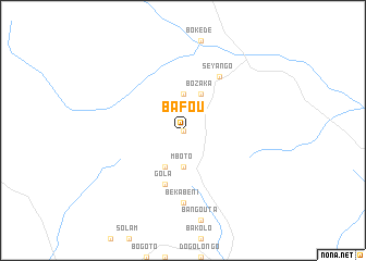 map of Bafou