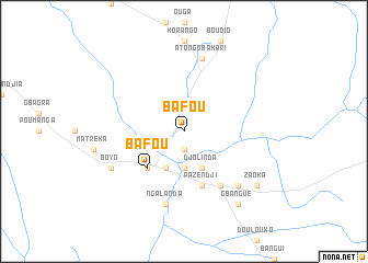 map of Bafou