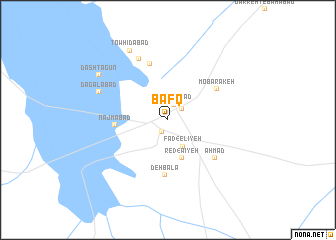 map of Bāfq