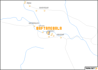 map of Bāftān-e Bālā