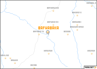 map of Bafwabaka