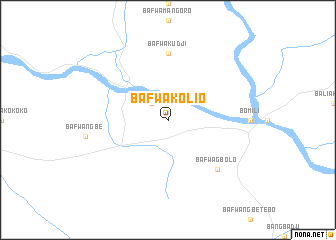 map of Bafwakolio