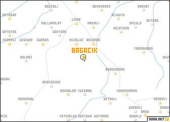 map of Bağacık