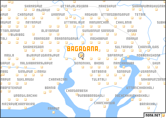 map of Bāgādāna