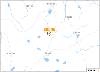 map of Bāgadi