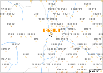 map of Bagahun