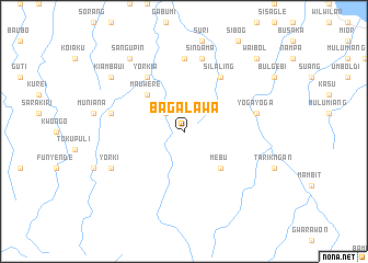 map of Bagalawa