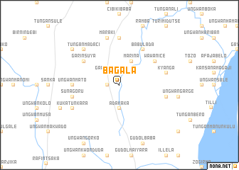 map of Bagala