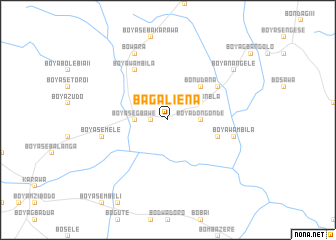 map of Bagaliena