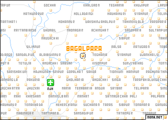 map of Bāgalpāra