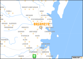 map of Bagamoyo