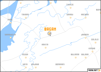 map of Bagam
