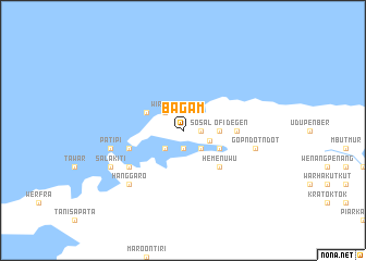 map of Bagam