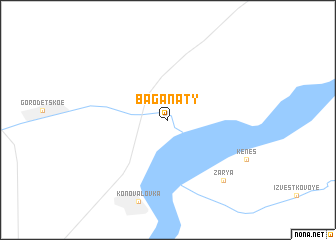 map of Baganaty