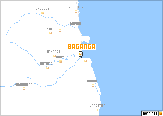 map of Baganga