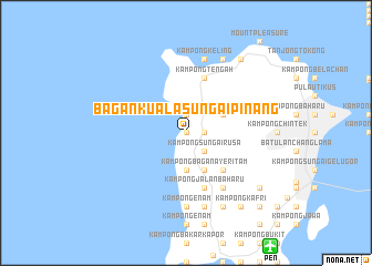 map of Bagan Kuala Sungai Pinang