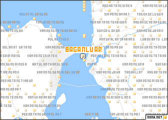 map of Bagan Luar