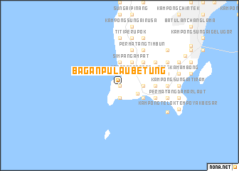 map of Bagan Pulau Betung