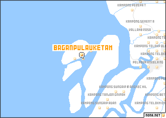 map of Bagan Pulau Ketam