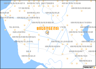 map of Bagan Serai
