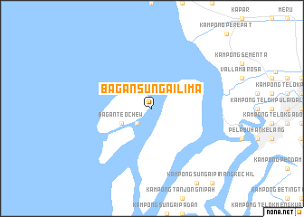map of Bagan Sungai Lima