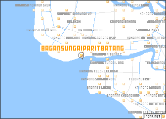 map of Bagan Sungai Parit Batang