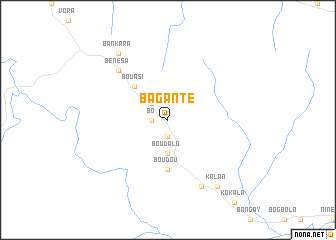 map of Baganté