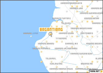 map of Bagan Tiang