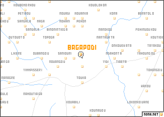 map of Bagapodi