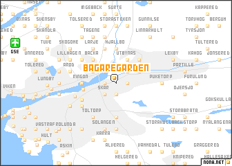 map of Bagaregården