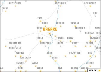 map of Bagaré