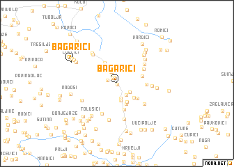 map of Bagarići