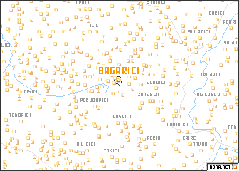 map of Bagarići