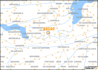 map of Bāgar