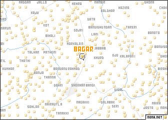 map of Bagar