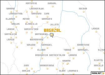 map of Bagazal