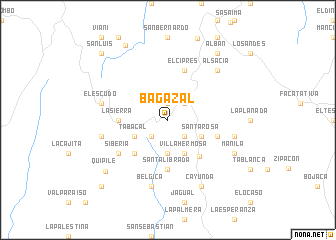 map of Bagazal