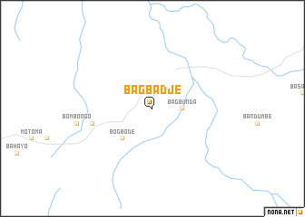 map of Bagbadje