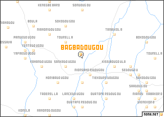 map of Bagbadougou