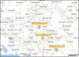 map of Bagbaguin