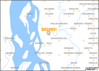 map of Bāgbāri