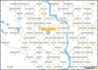 map of Bāgbāri