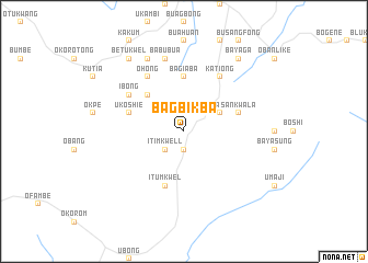 map of Bagbikba