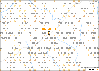 map of Bagbile