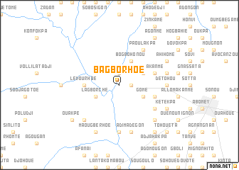 map of Bagborhoé