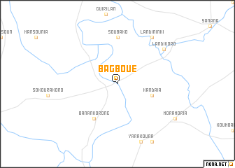 map of Bagboué