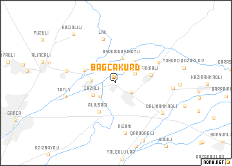 map of Bagçakürd