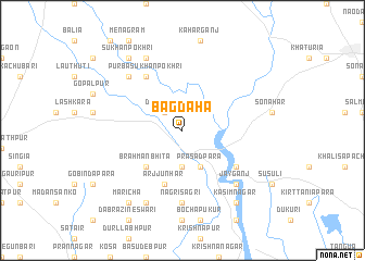 map of Bāgdaha